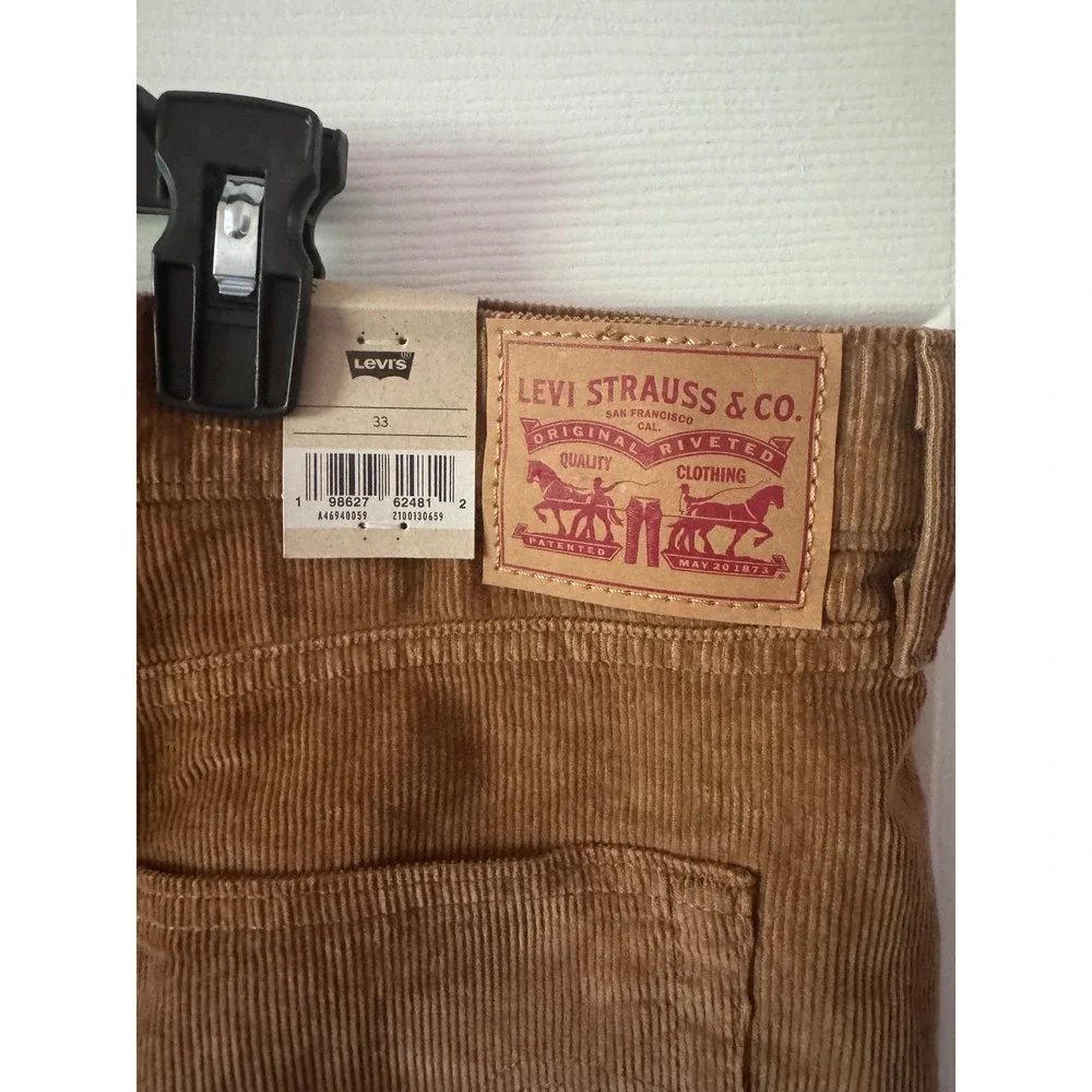 NWT Levi's Icon Skirt Women Size 33 Brown Corduroy Button Fly Mini A4694-0059 - Picture 6 of 12